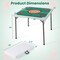 35" Foldable Mahjong Table with Mat and Handle Portable Game Table for 4 Players Indoor Outdoor Use